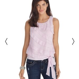 White House Black Market sleeveless top.